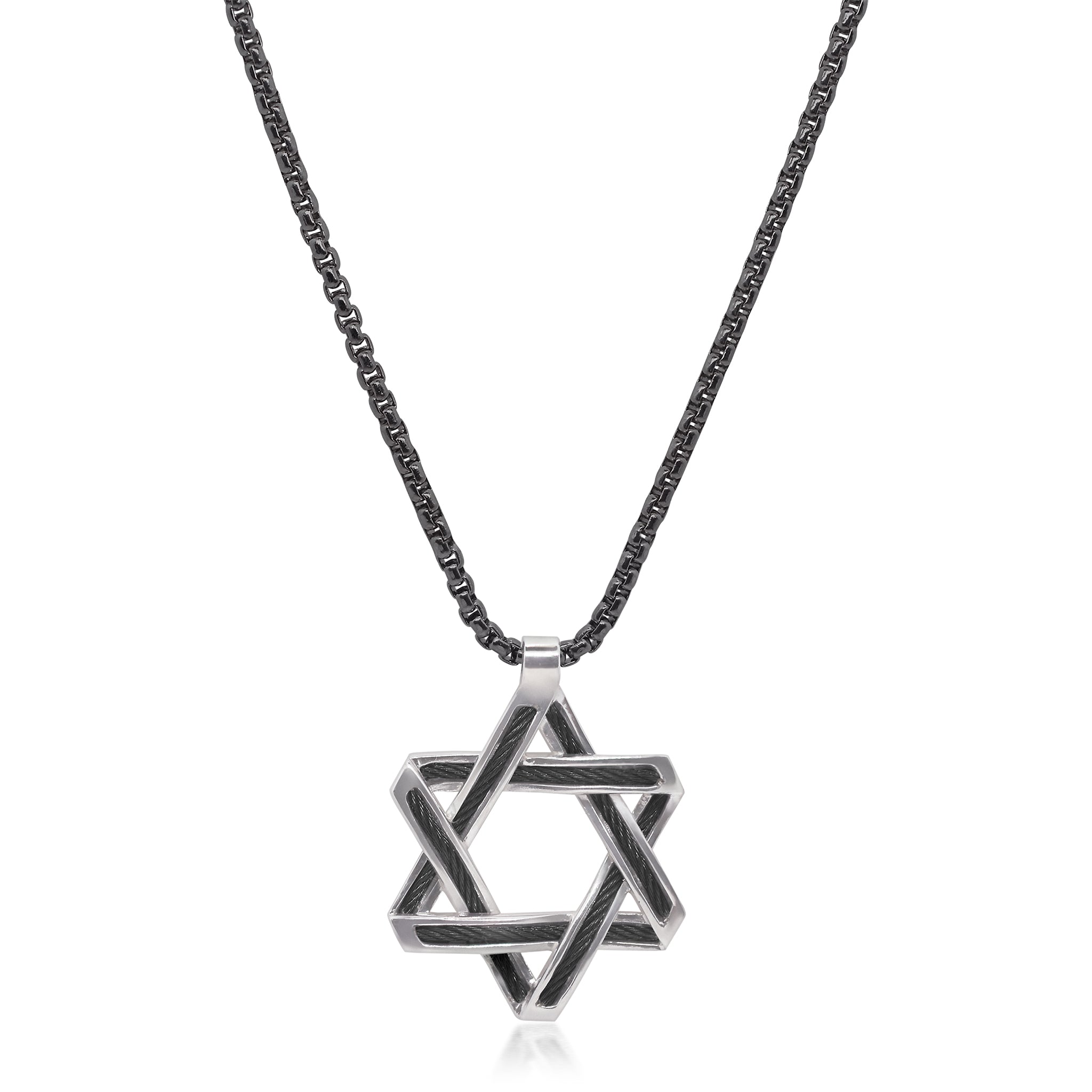 ALOR 25mm Star of David Necklace