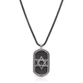 ALOR Star of David ID Tag Necklace