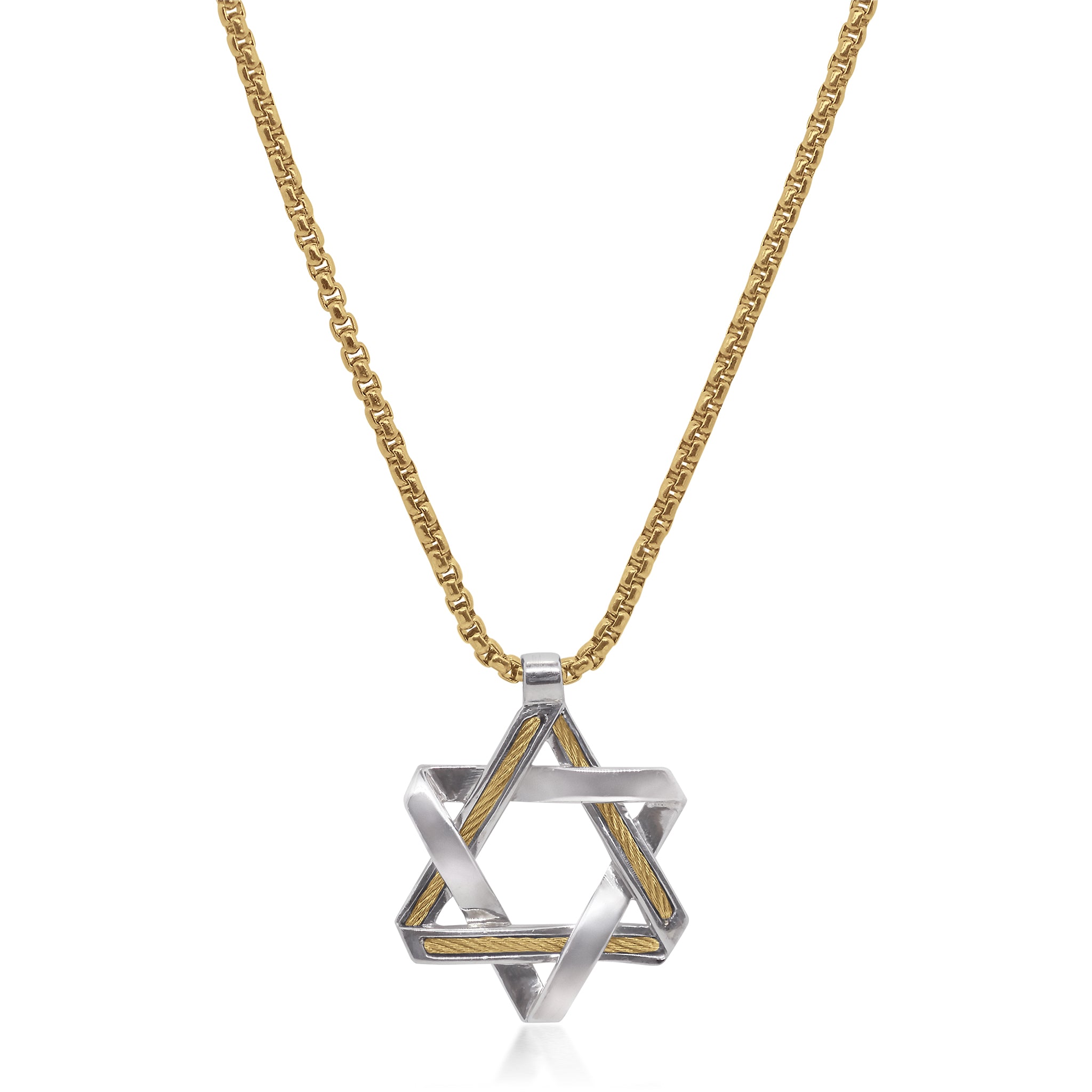 ALOR 25mm Star of David Necklace