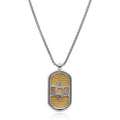 ALOR Star of David ID Tag Necklace