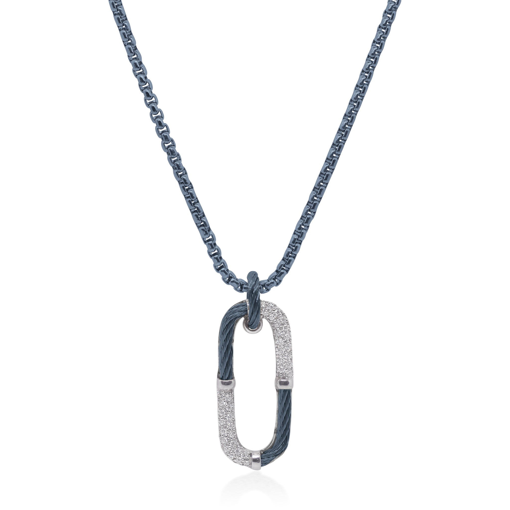 ALOR Cable Clip Pendant Necklace