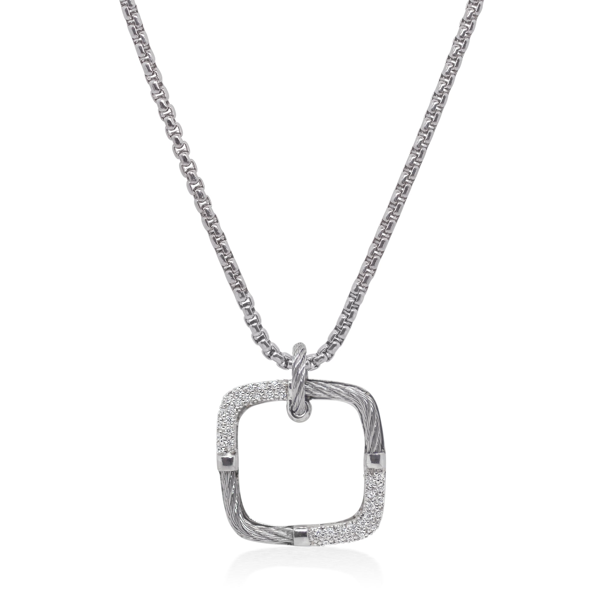 ALOR Open Square Necklace