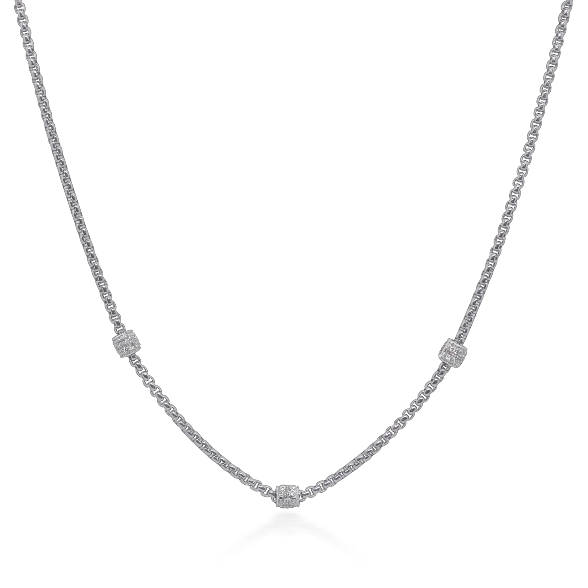 ALOR Barrel Station Necklace