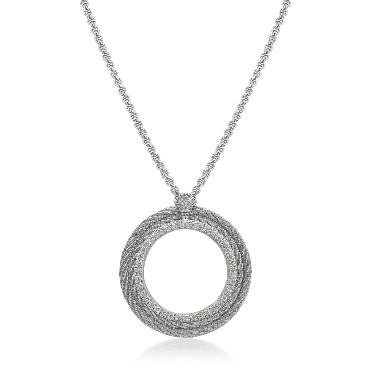 ALOR Large Open Circle Necklace