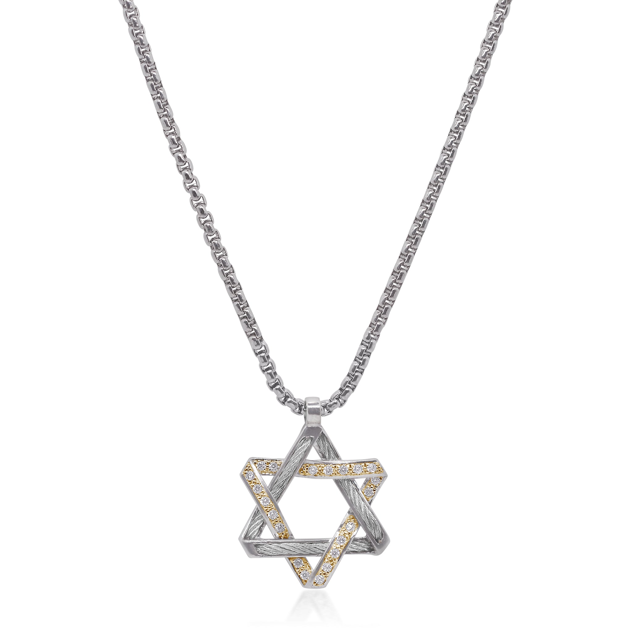 ALOR 25mm Star of David Necklace