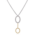ALOR Oval Lariat Necklace