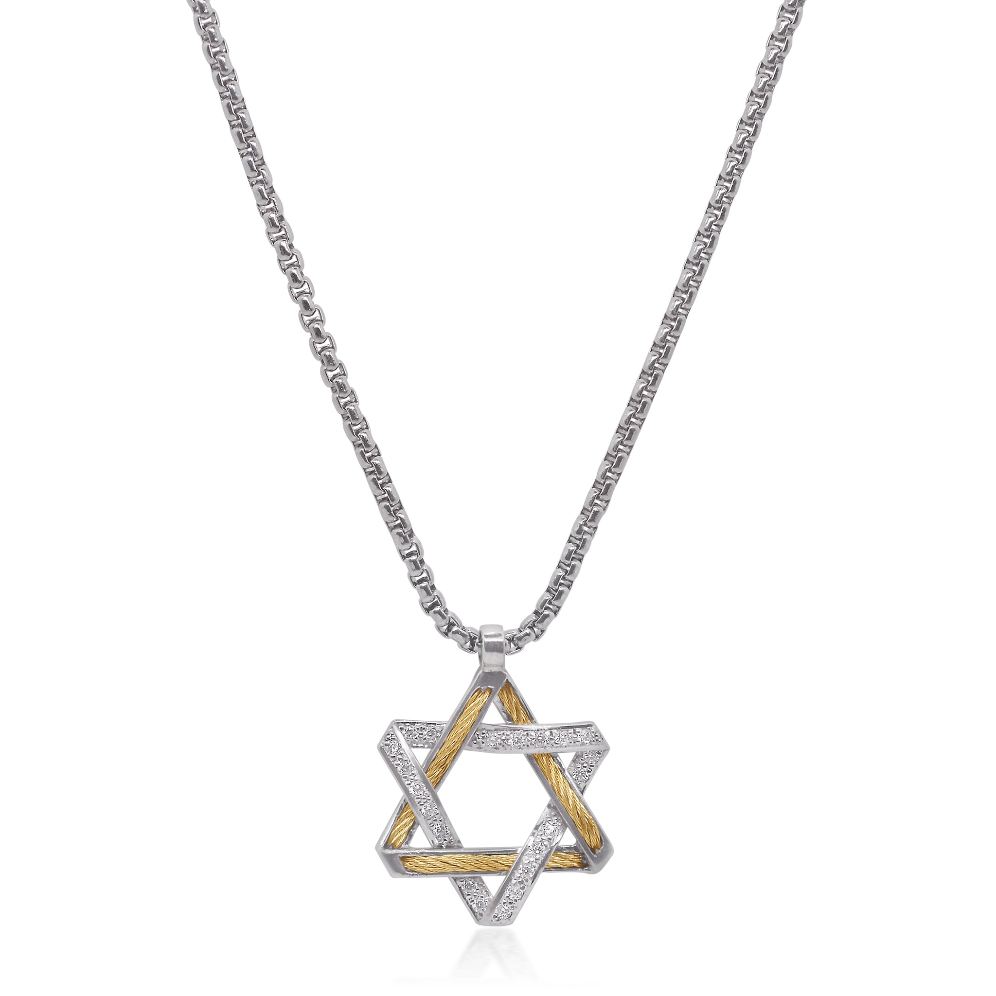 ALOR 25mm Star of David Necklace