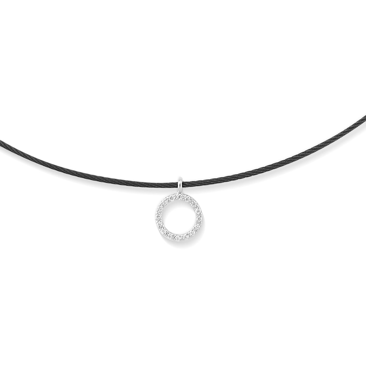 ALOR Petite Open Circle Necklace