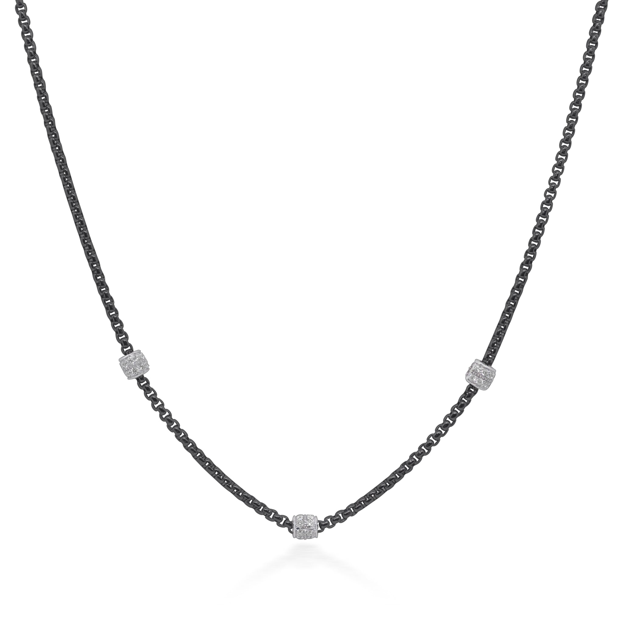 ALOR Barrel Station Necklace