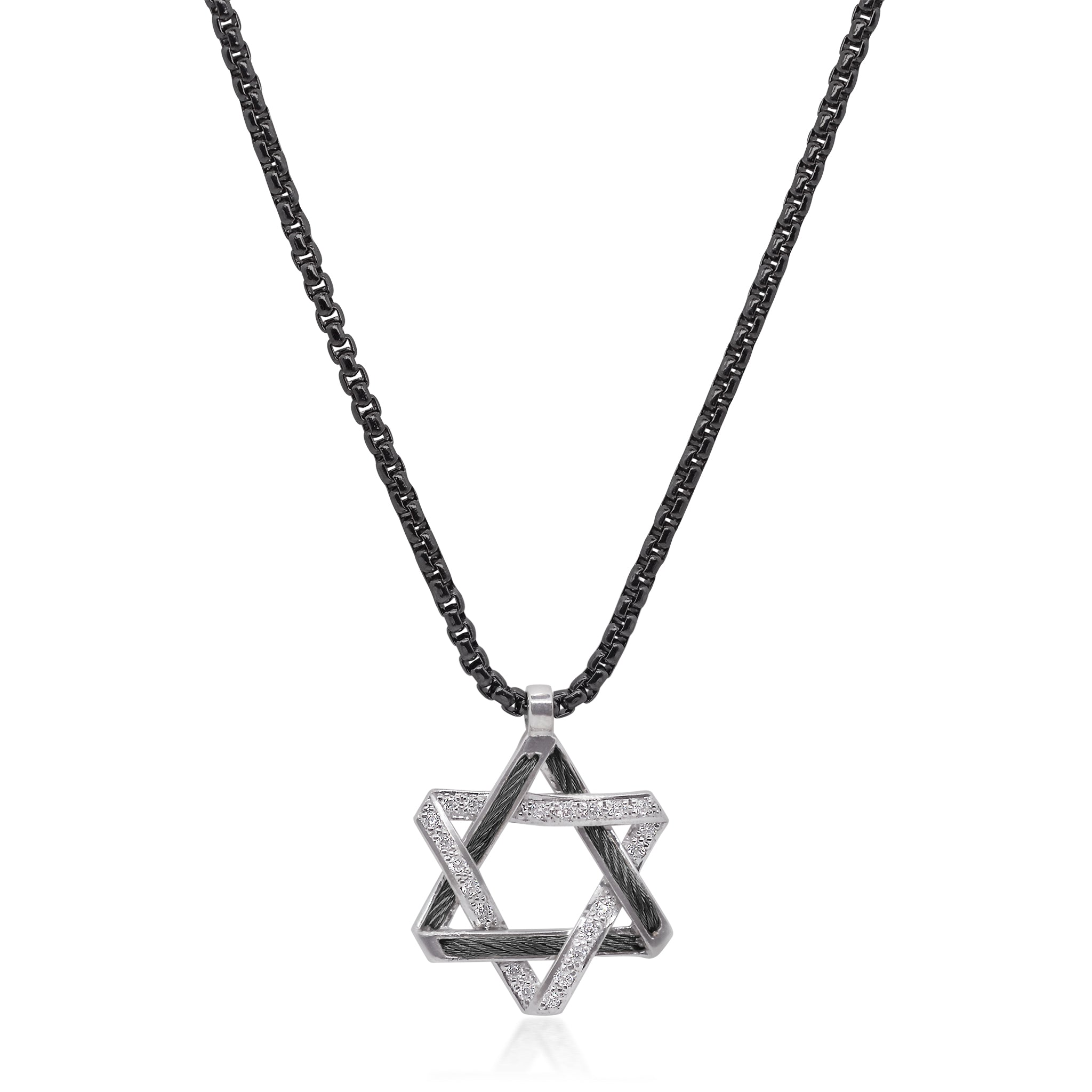 ALOR 25mm Star of David Necklace