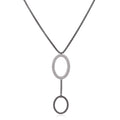 ALOR Oval Lariat Necklace