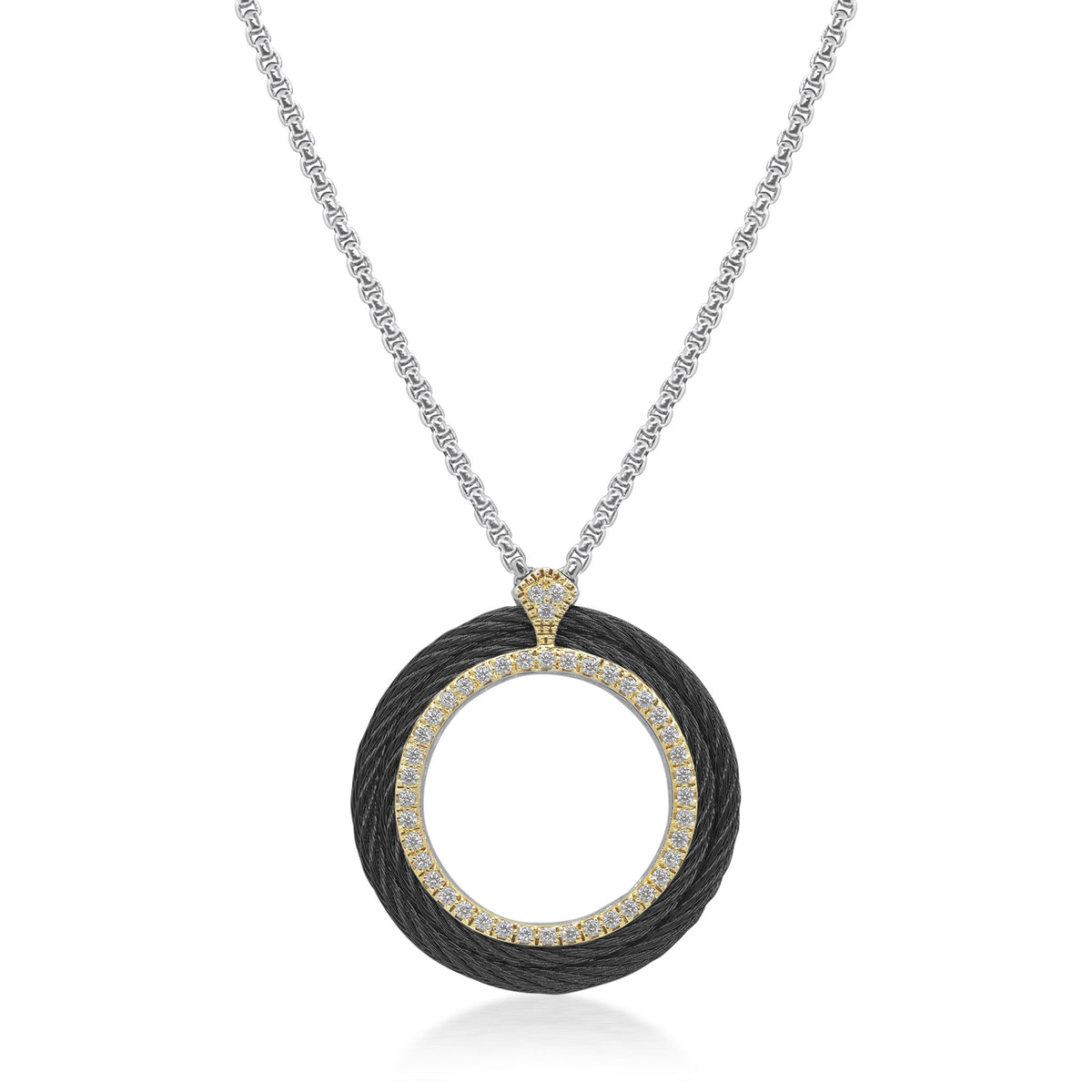 ALOR Large Open Circle Necklace