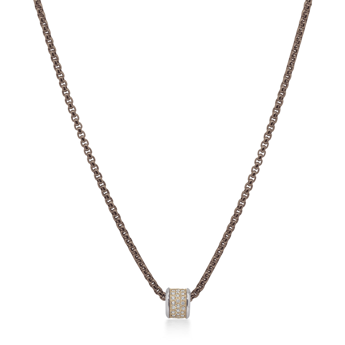 ALOR Barrel Chain Necklace