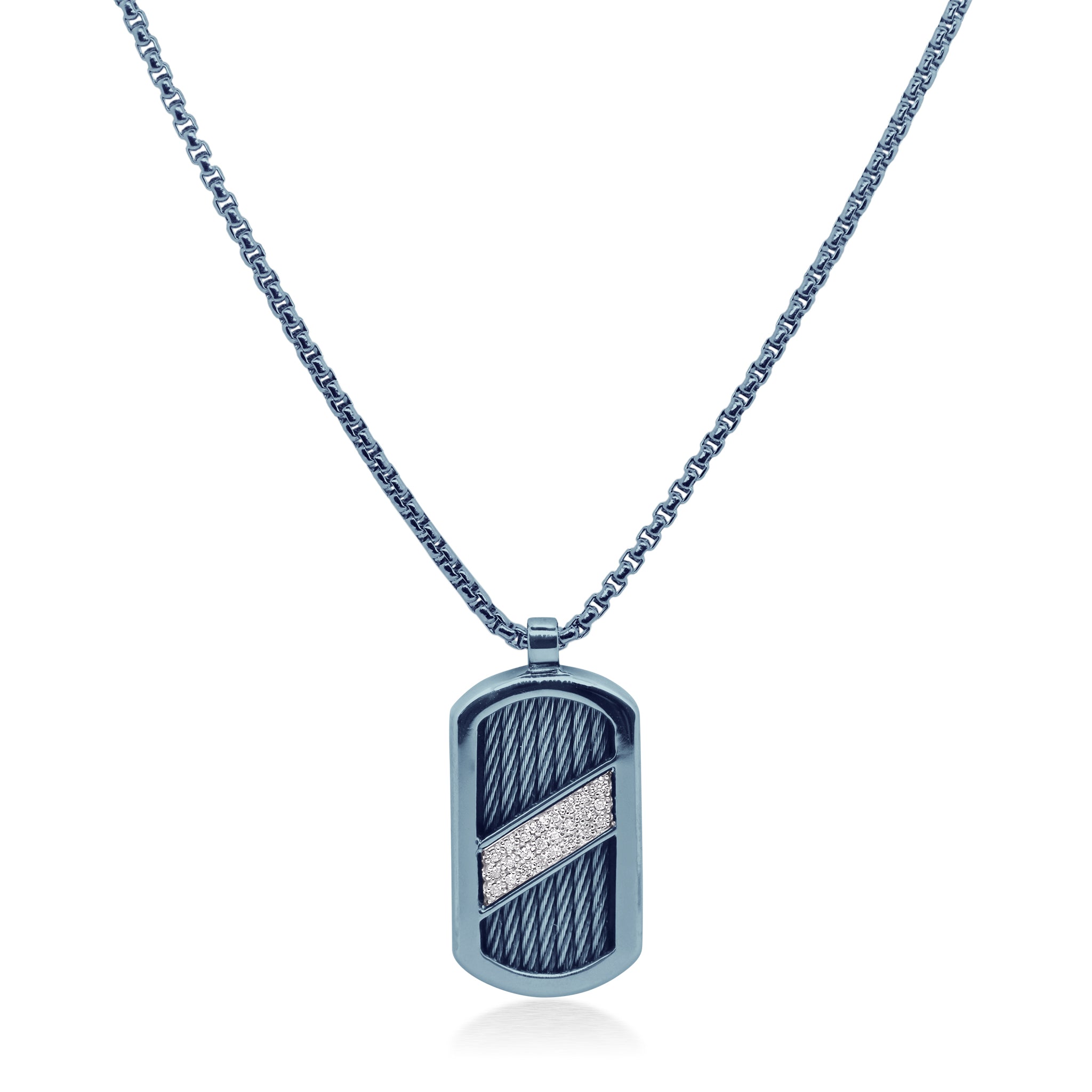 ALOR ID Tag Sash Necklace