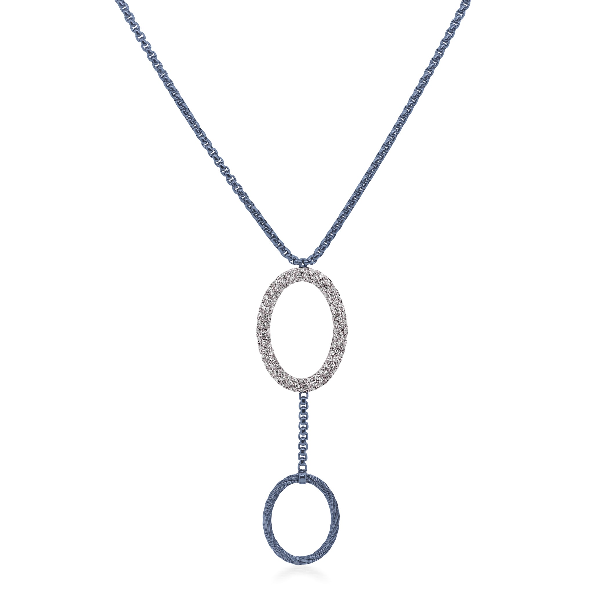 ALOR Oval Lariat Necklace