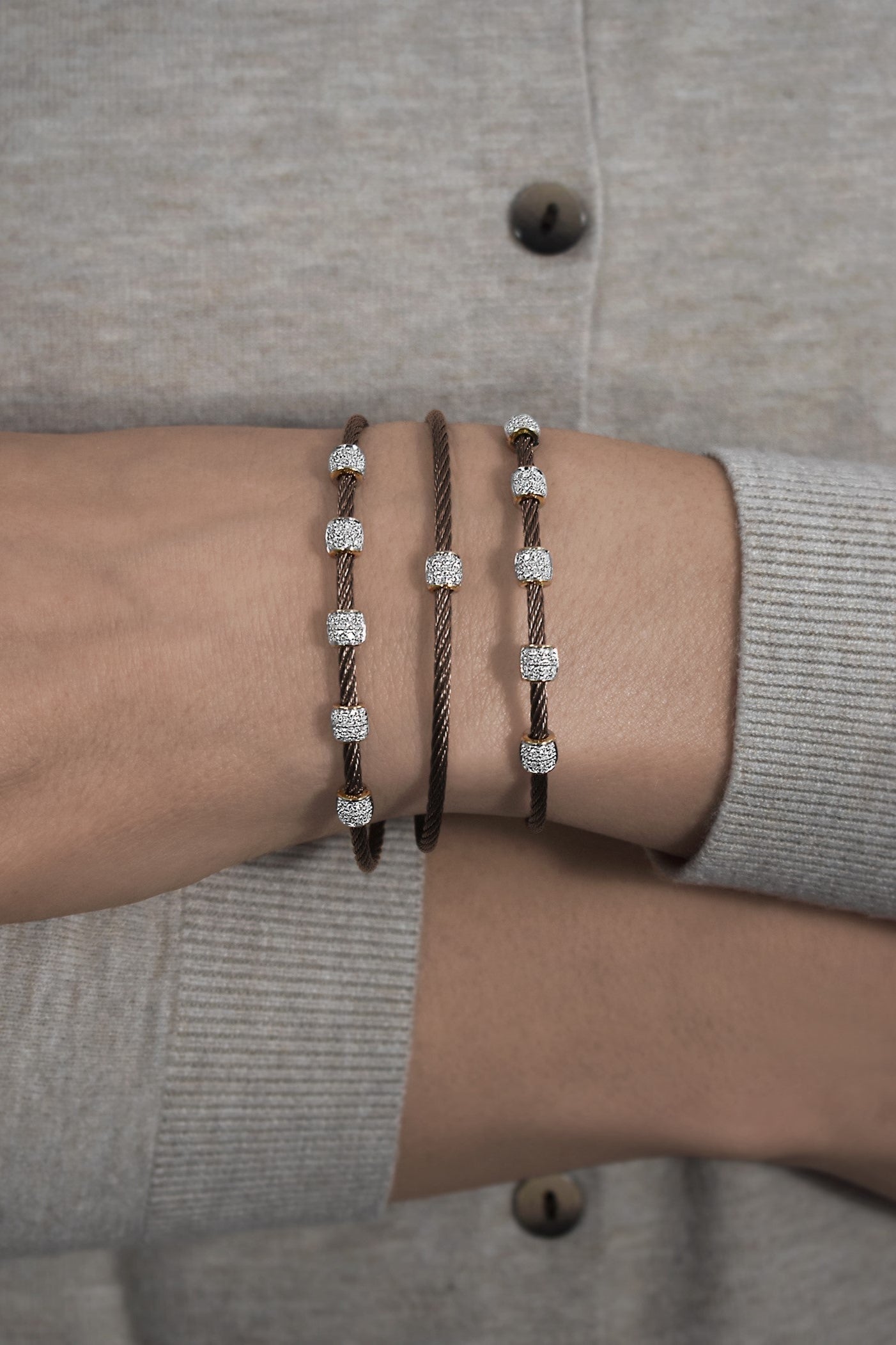 ALOR Multi Barrel Stackable Bracelet