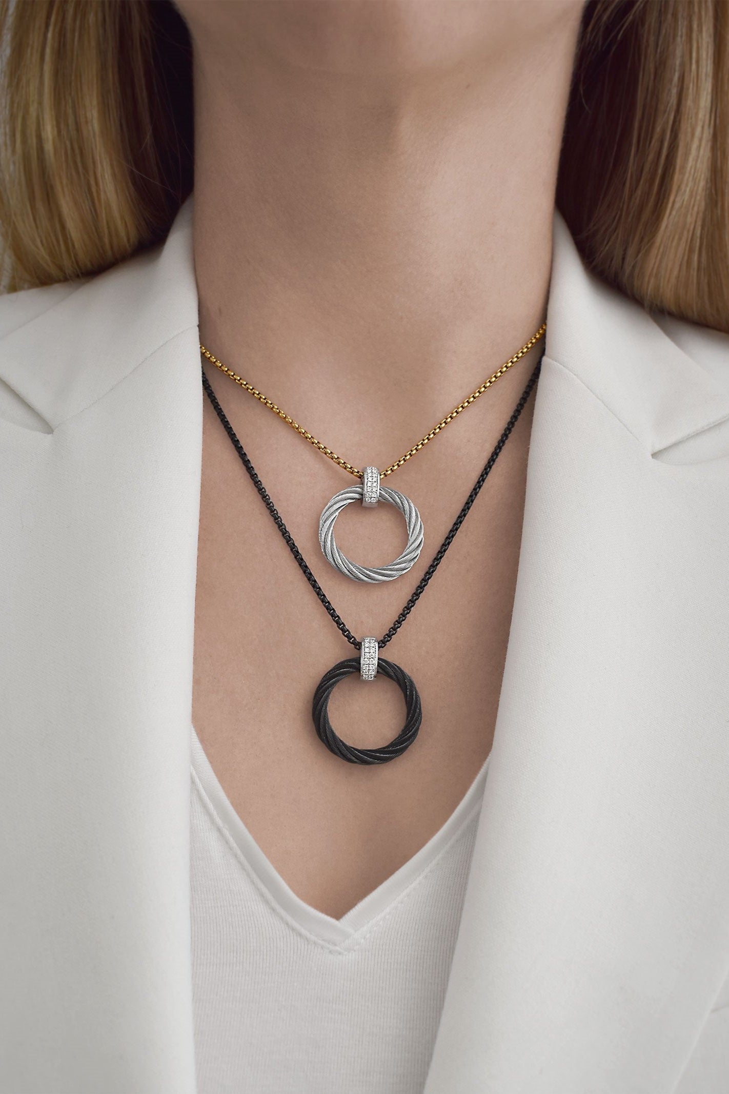 ALOR Open Circle Necklace