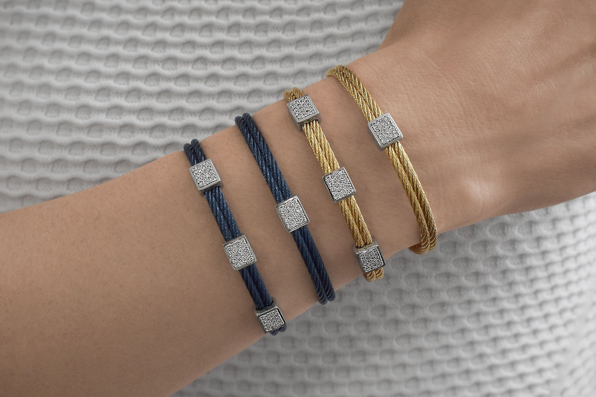 ALOR Triple Cube Station Bracelet