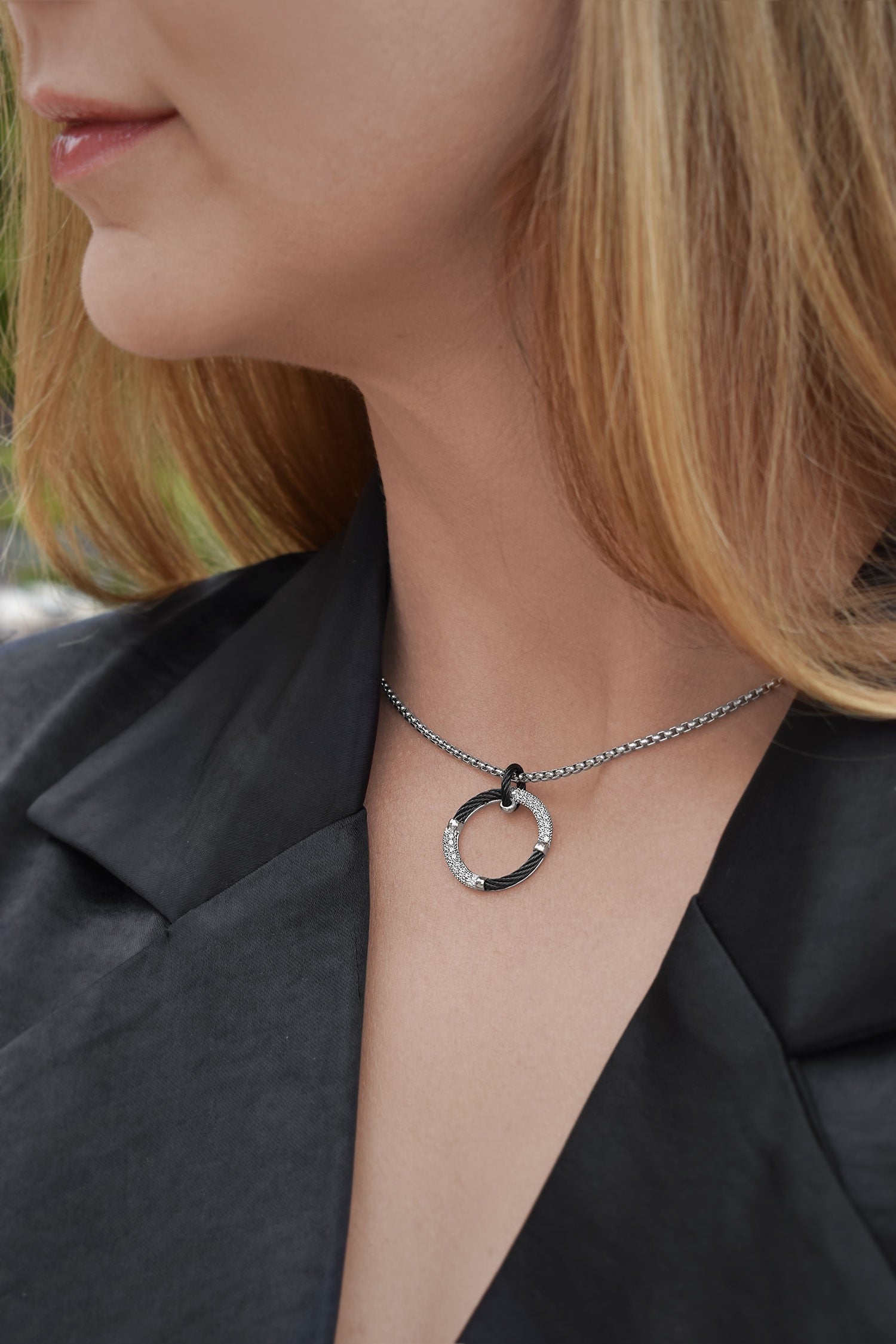 ALOR Open Circle Necklace