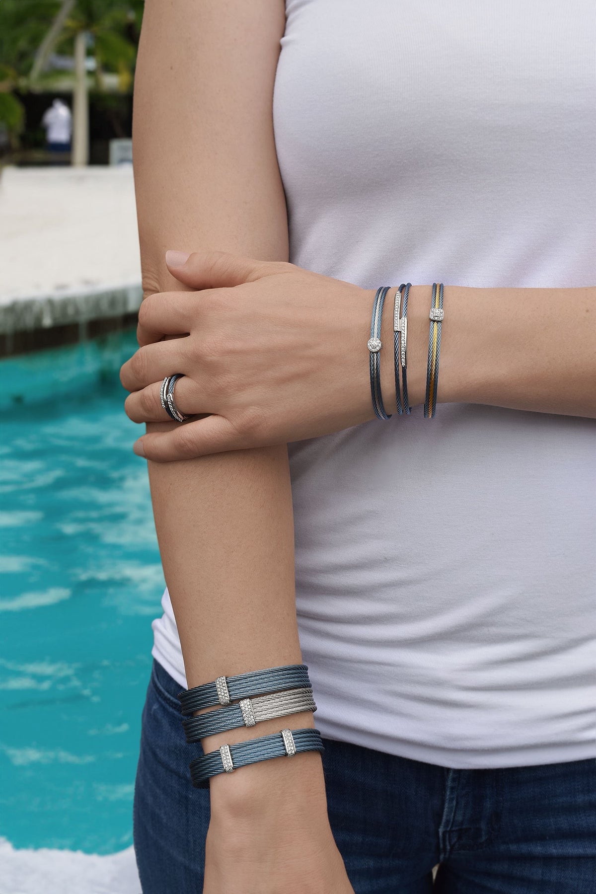 ALOR Dual Channel Bar Bracelet