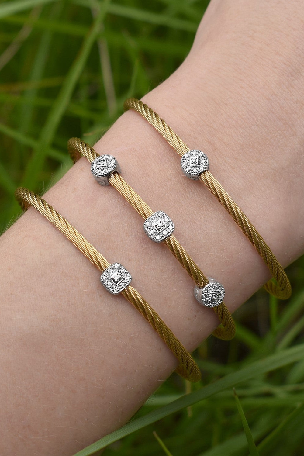 ALOR Single Square Essential Stackable Bracelet