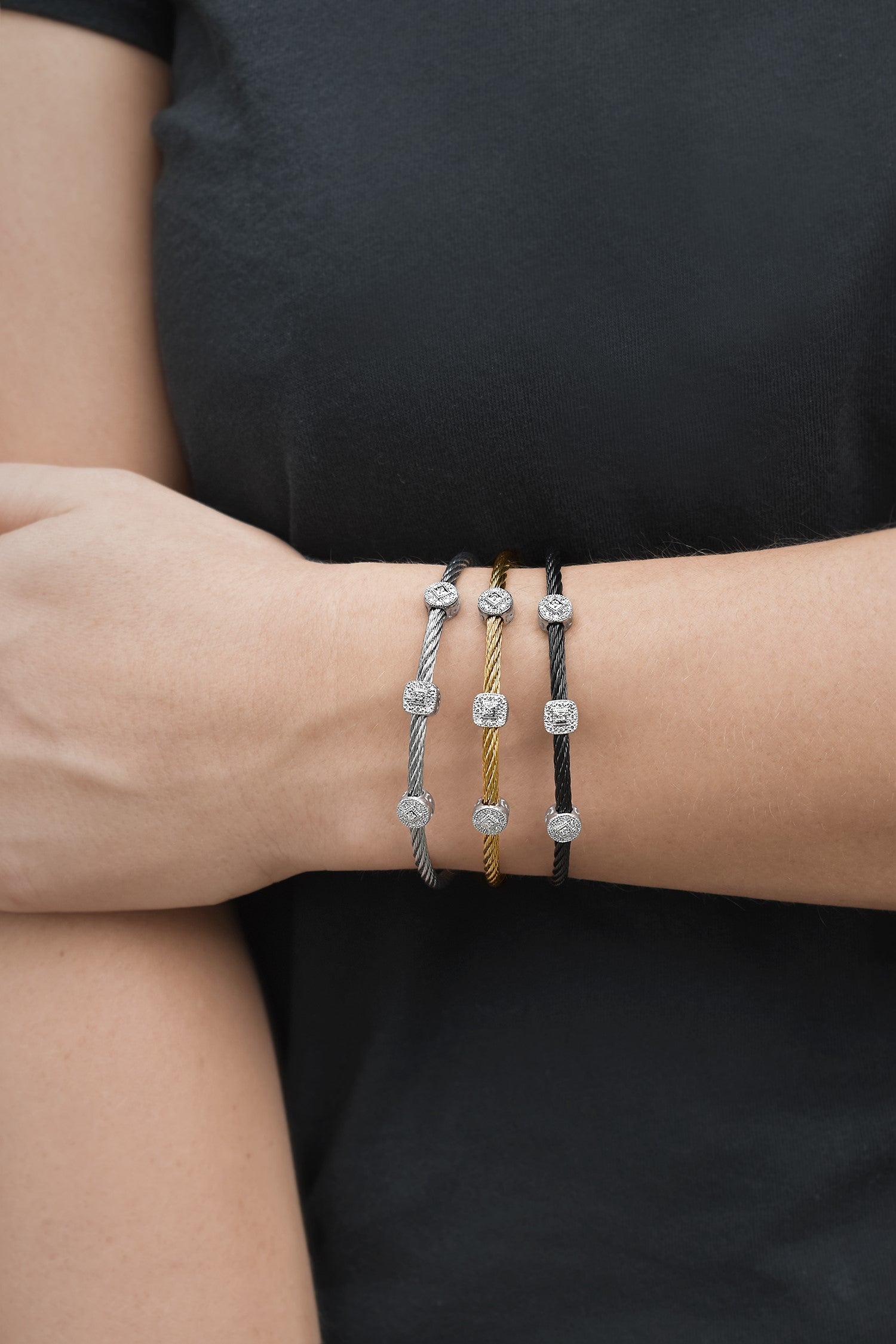 ALOR Triple Essential Stackable Bracelet