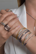ALOR Dual Channel Bar Bracelet