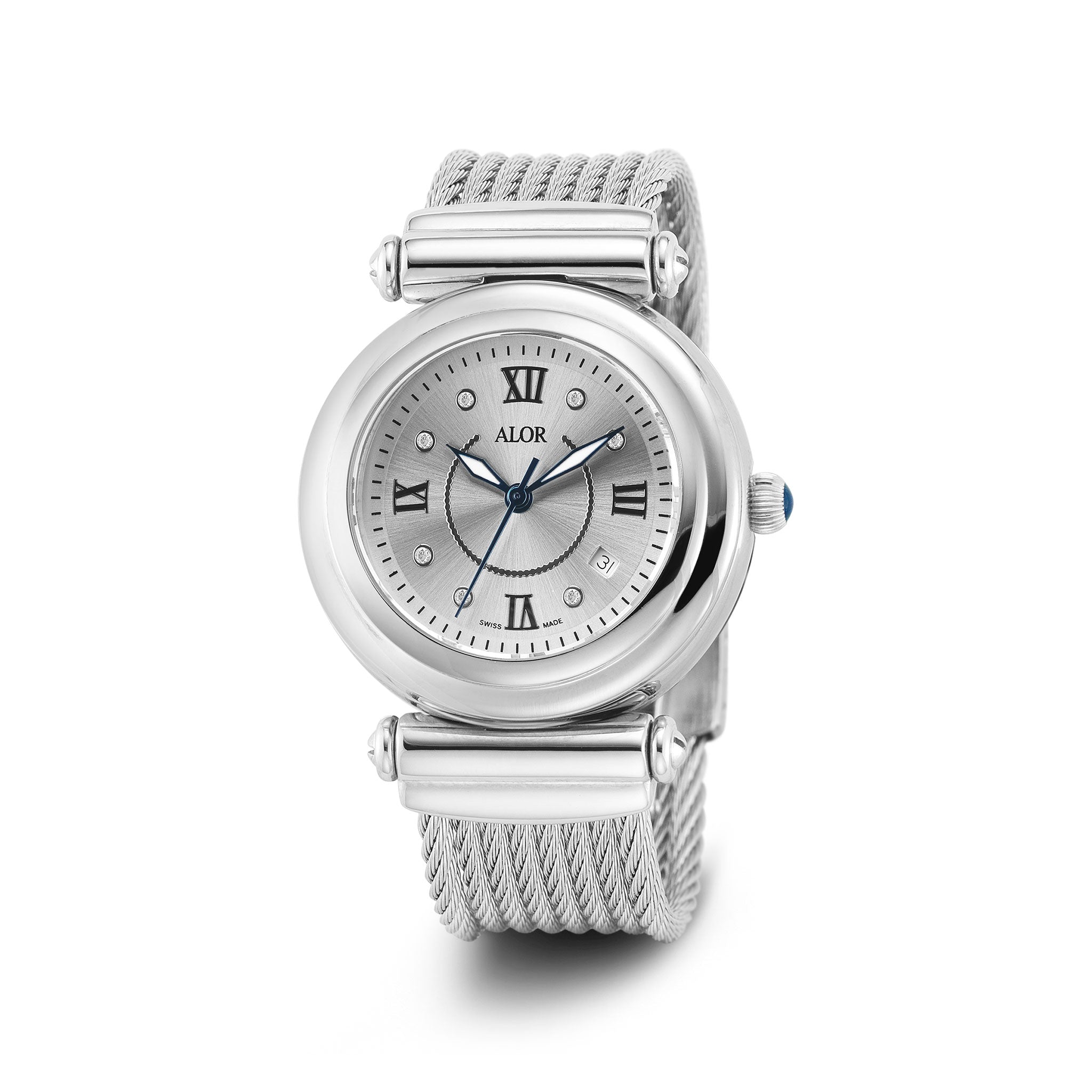 ALOR Cable Diamond Watch