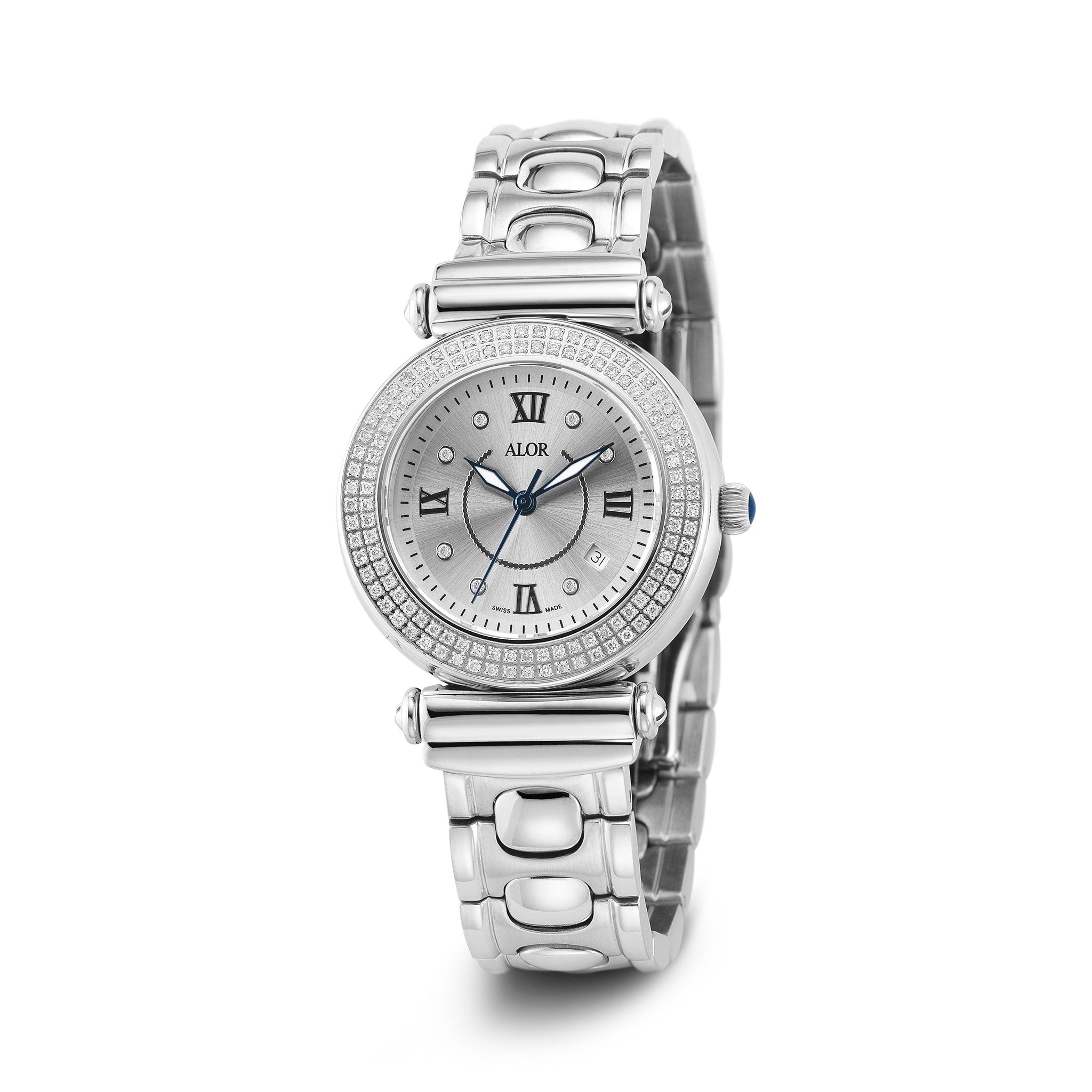 ALOR Cascade Bracelet Diamond Watch