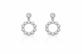 ALOR DOT CIRCLE DIAMOND EARRINGS