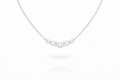 ALOR 5-DIAMOND CHAIN NECKLACE