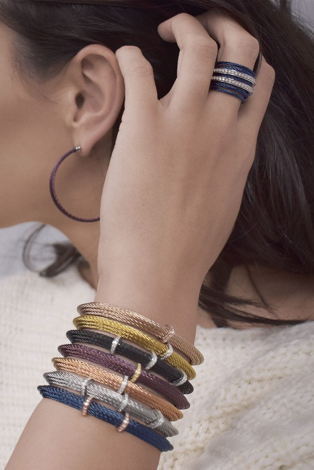 ALOR Double Station Tiered Cuff