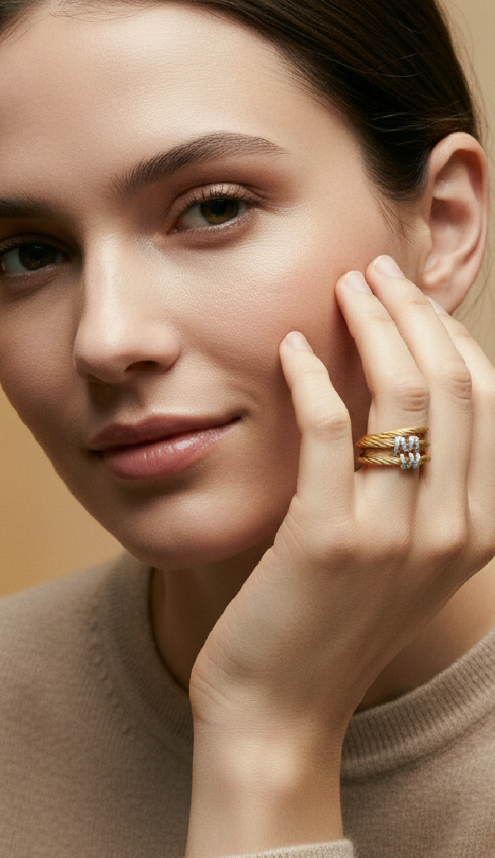 ALOR Multi Halo Band Ring