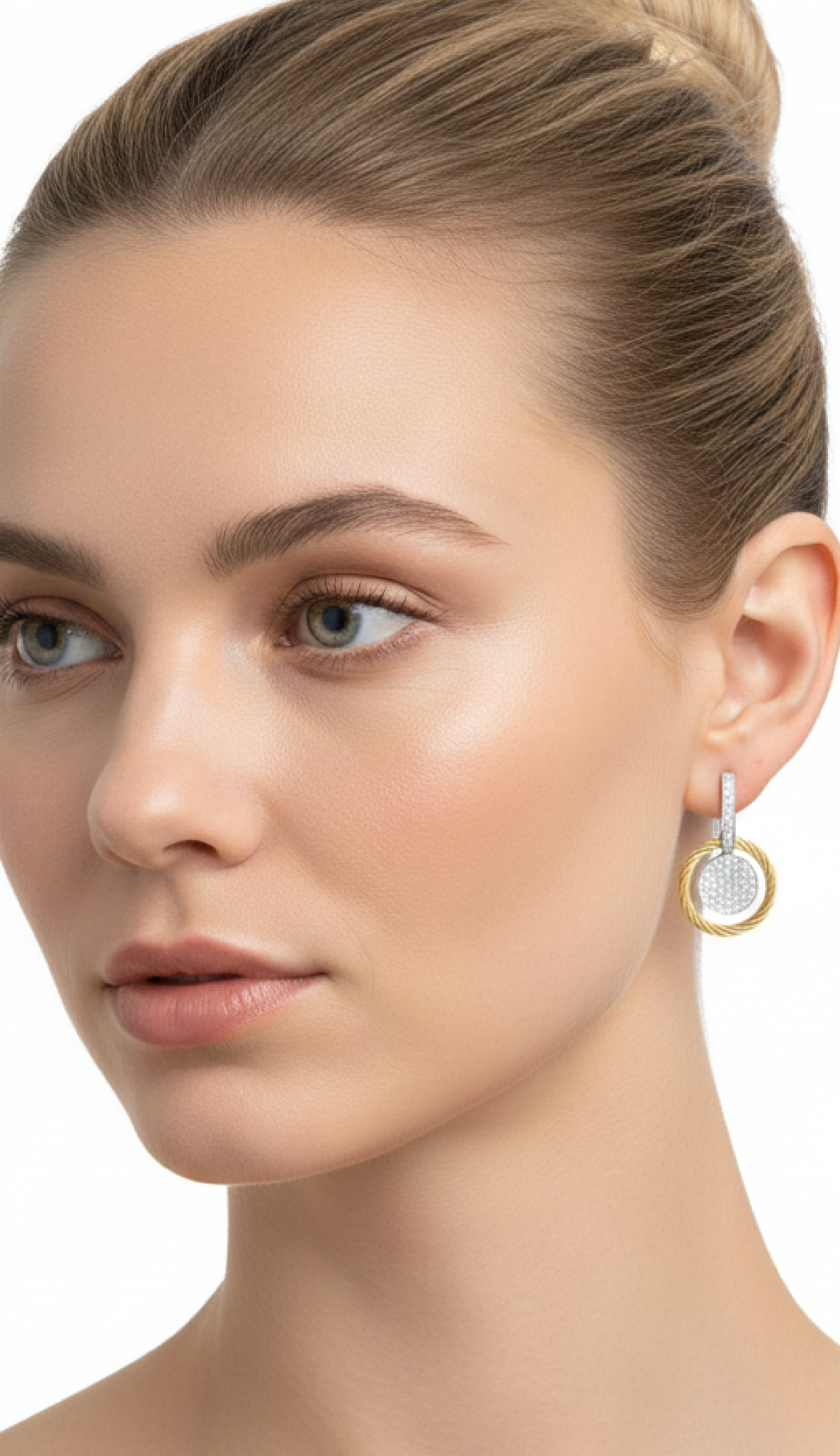 ALOR Disc Drop Earrings