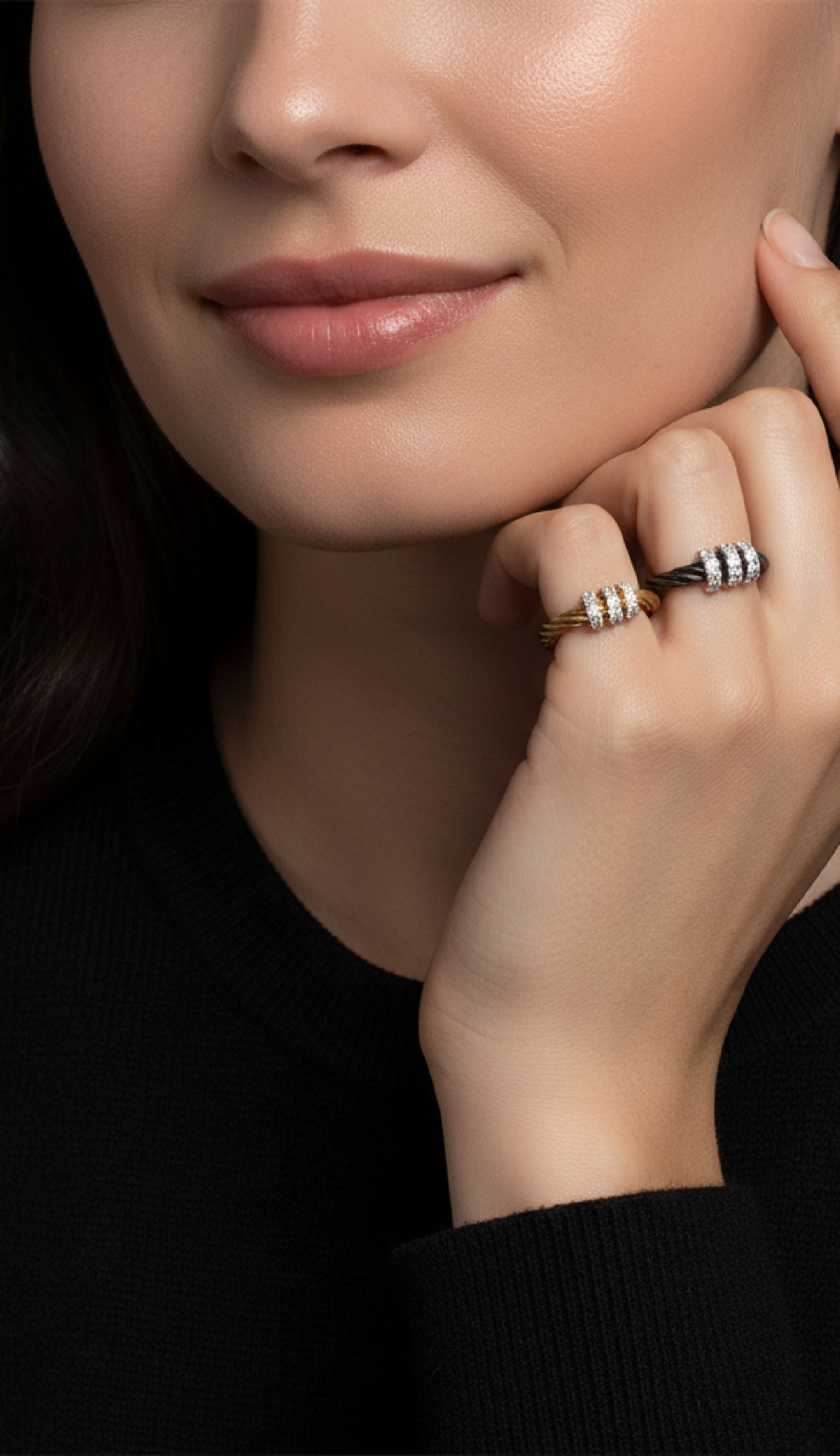 ALOR Single Halo Band Ring