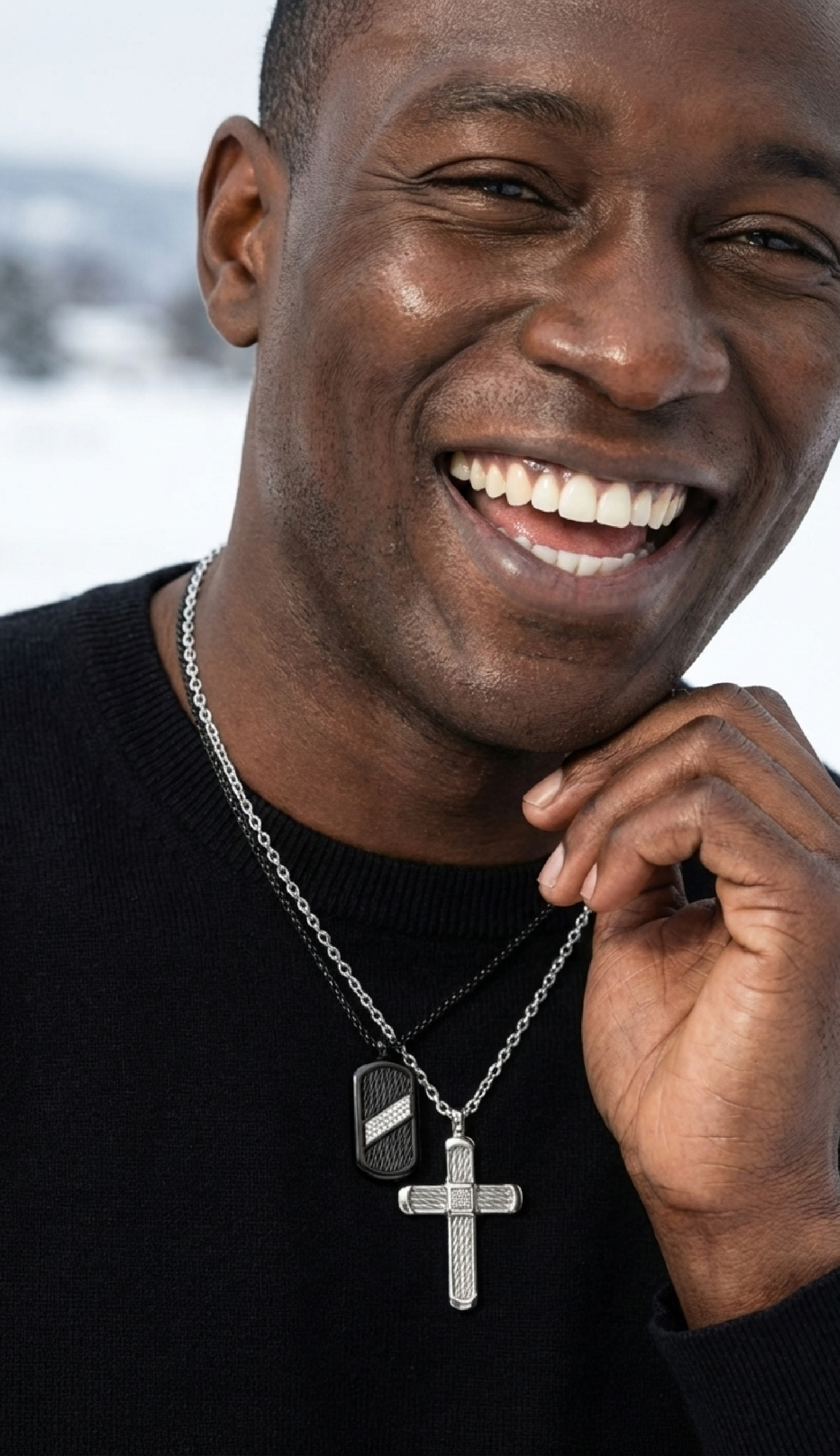 ALOR ID Unisex Tag Sash Necklace