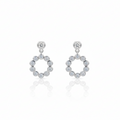 ALOR DOT CIRCLE DIAMOND EARRINGS