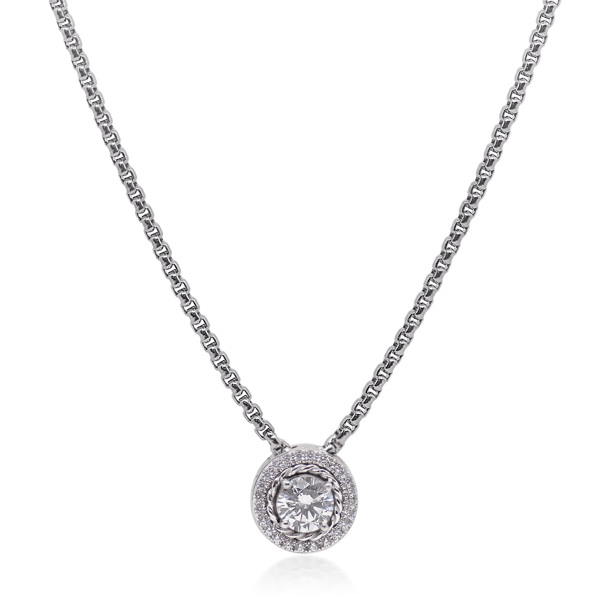 ALOR Day Diamonds Round Pendant Necklace
