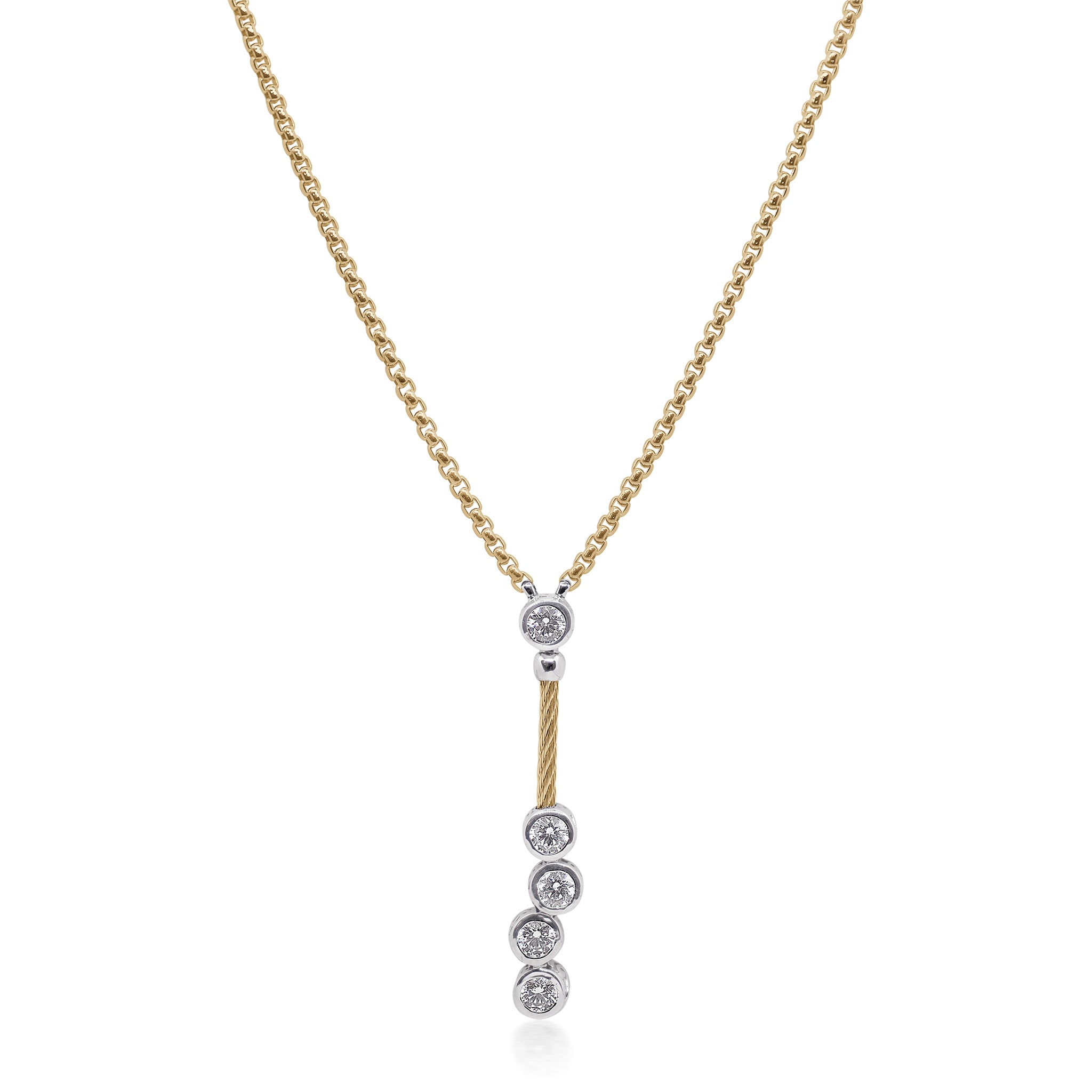 ALOR Day Diamonds Lariat Necklace