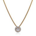 ALOR Day Diamonds Round Pendant Necklace