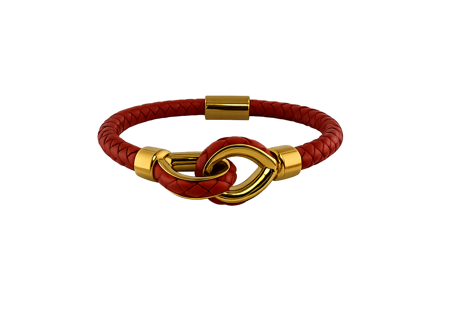 Larme Braided Leather Bangle